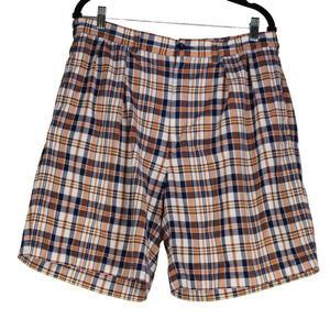 Polo Ralph Lauren Shorts Mens Size 34 Blue Orange Pockets Cotton Baggy Dadcore